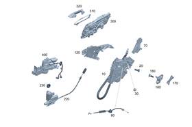 099-730-41-01 Mercedes-benz Genuine Door Lock