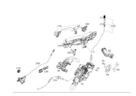 099-730-85-00 Mercedes-benz Genuine Door Lock