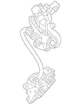 099-740-06-00-64 Mercedes-benz Genuine Door Lock