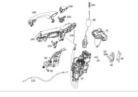 099-760-01-01 Mercedes-benz Genuine Parts Kit Locking Set