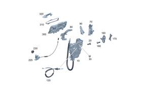 099-760-40-04 Mercedes-benz Genuine Cover Door Handle