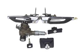 1237560096 Mercedes-benz W123 4 Door 77-85 Ignition 8 Pin Doors Trunk Glovebox Set 1 Matched Key