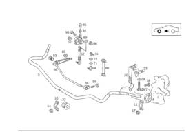 129-320-08-89 Mercedes-benz Genuine Rod