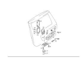 163-740-07-93 Mercedes-benz Genuine Handle