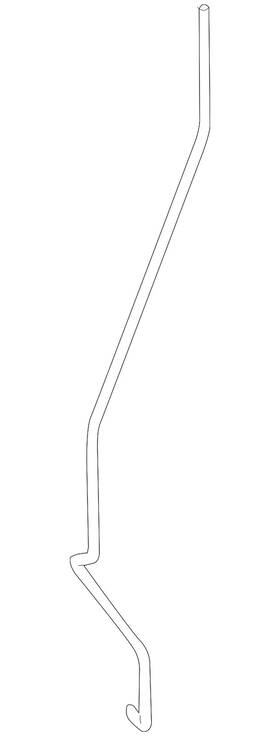 166-723-02-39 Mercedes-benz Genuine Lock Rod