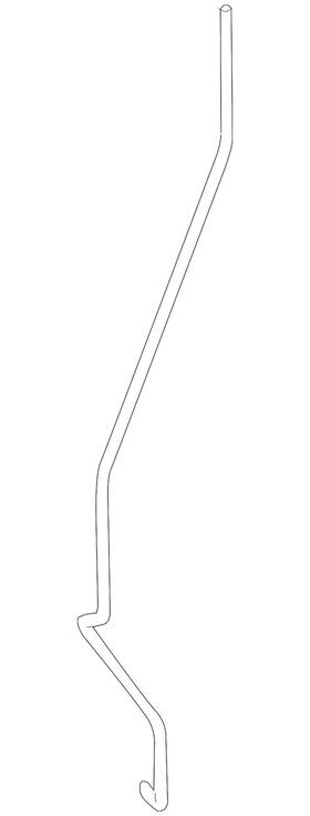 166-723-09-39 Mercedes-benz Genuine Lock Rod