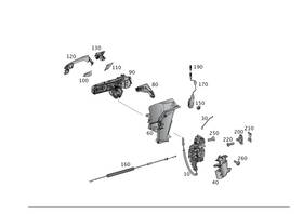 172-720-01-93-64 Mercedes-benz Genuine Securing Rod