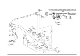 209-860-00-57 Mercedes-benz Genuine Rod