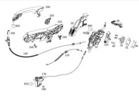 222-766-11-00 Mercedes-benz Genuine Cover Panel