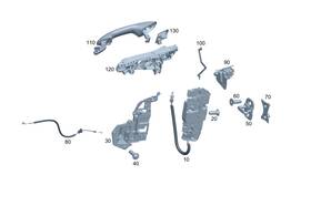 236-722-01-00 Mercedes-benz Genuine Link Rod
