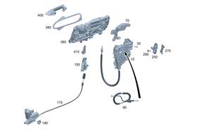 297-766-02-00 Mercedes-benz Genuine Cover Door Handle