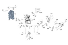 463-743-05-00-64 Mercedes-benz Genuine Lock Wedge