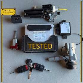 A0285454432 Mercedes-benz 2001-04 R170 Slk230 Ignition Key Ecu Door Handle Transponder Set Manual
