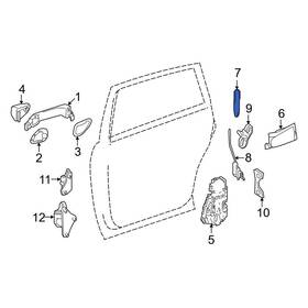 00076600289051 Mercedes-benz Oe 76600289051 For Gla250 15-20 Rear Door Lock Knob