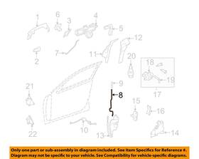 2047232139 Mercedes Oem 12-14 C250 Front Door Lock Hardware-lock Rod