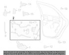 Xf1z54264a00ab Mercury Ford Oem Lock Door-control Assembly Hardware-rear