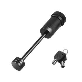 40891 Metoware Trailer Tongue Coupler Lock 1/4 Inch Dia 3-1/2 Span 1 Pack Black