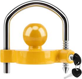 40908 Metoware Trailer Coupler Lock Universal Adjustable Heavy-duty 1 Pack Yellow
