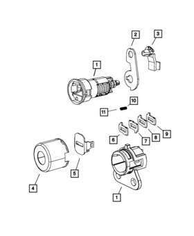04746873 Mopar Genuine Lock Cylinder Tumbler Spring 4746873