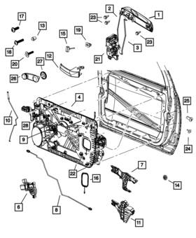 05165718aa Mopar Genuine Latch Presenter Right 5165718aa