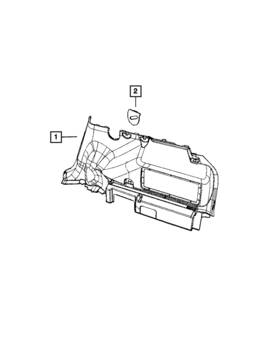 1bz60xdvad Mopar Genuine Striker Plate Right