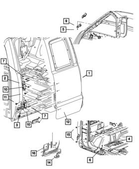 55359385ac Mopar Genuine Door Latch Striker Left
