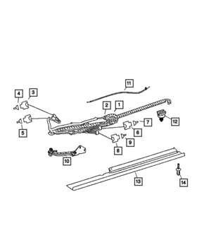 68010302aa Mopar Genuine Cable Right