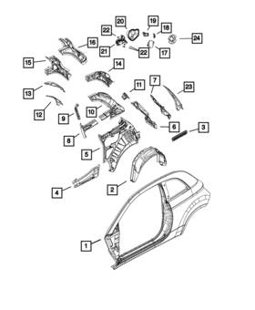 68073571ac Mopar Genuine Door Striker Retainer