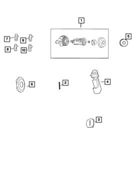 68078076ab Mopar Genuine Latch Clip Kit