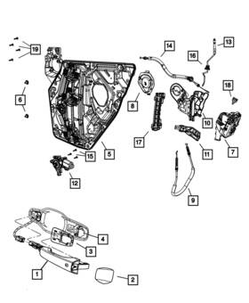 68104020aa Mopar Genuine Latch Presenter Right