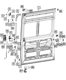 68226180ai Mopar Genuine Sliding Door Latch Right