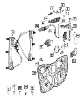 68227279aa Mopar Genuine Latch Presenter Left