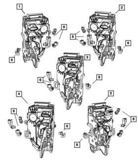 68234697ab Mopar Genuine Front Door Latch Left