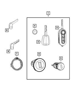 68238106pa Mopar Genuine Lock Kit