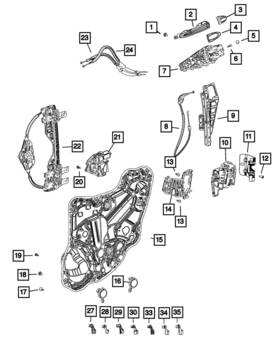 68292094aa Mopar Genuine Latch Presenter Right