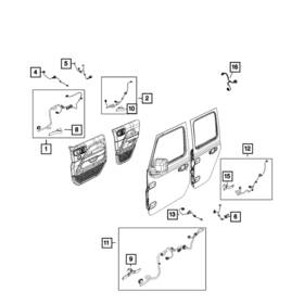 68349633ac Mopar Door Check Rear For Jeep Wrangler 2019