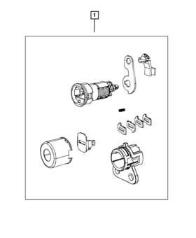 68440836aa Mopar Genuine Door Lock Assembly Cylinder Left