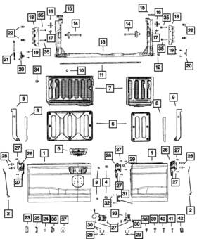 68455191aa Mopar Genuine Latch Striker Spacer Left