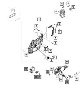 68606897aa Mopar Genuine Inside Remote Link And Sleeve