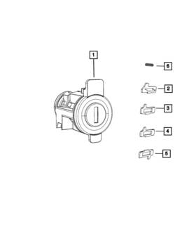 68683355aa Mopar Genuine Door Lock Assembly Cylinder