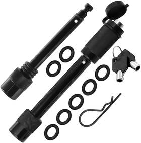 1705 Motormic 712038758296 Trailer Hitch Lock Pin Set - 5/8 Inch And 1/2 Extra Long Black