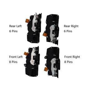 Om95625oc Mpartcare 4pcs Left And Right Front Rear Door Lock Actuators For 2003-2007 Hummer H2