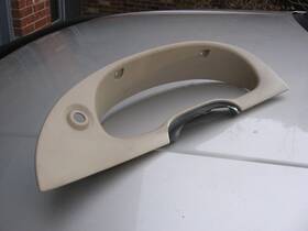 1rx3x-63044070 Mustang- 99 04 Dash Instrument Panel Cluster Trim Bezel No Defrost-parchment