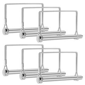051-mzl Muzhupguz 6 Pcs Trailer Coupler Pins 5/16 Inch X 4 Pto Shaft Locking Silver