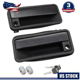 15742229 Nakkaa Exterior Door Handle With Lock Cylinder For Chevrolet C1500 Gmc K1500 88-94 Front