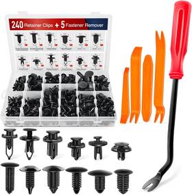 Nilight 750139061761 240pcs Bumper Retainer Clips Remover
