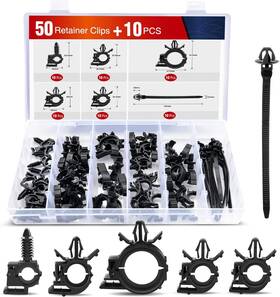 Nilight 812227039561 60pcs Automotive Wire Loom One Size Routing Clip