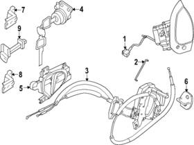 80515-6gp0a Nissan Genuine Lock Rod
