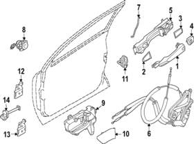 80515-6ta1a Nissan Genuine Lock Rod
