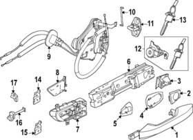 80515-7lf0a Nissan Genuine Lock Rod